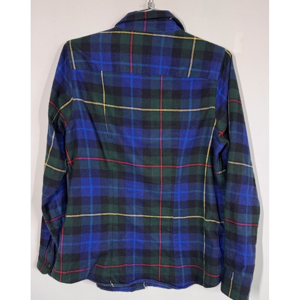 LL Bean Slightly Fitted Blackwatch Plaid Long Sleeve Button Up Shirt Size S Hike - Picture 4 of 12